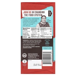 Equal Exchange, органический темный шоколад, панама, экстрачерный, 80% какао, 80 г (2,8 унции)