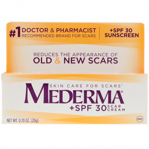 Mederma, Крем от шрамов, фактор защиты SPF 30, 20 г