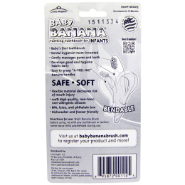 Baby Banana, Зубная щетка для прорезывания зубов для малышей, 1 прорезыватель