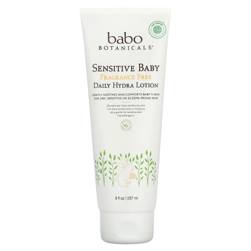 Babo Botanicals, Sensitive Baby, ежедневный водный лосьон, не содержит отдушек, 8 ж. унц. (237 мл)