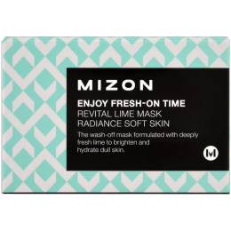Mizon, Наслаждайтесь свежестью вовремя, маска с восстанавливающим лаймом, 3,38 жидкие унции (100 мл)