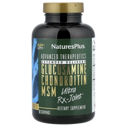 NaturesPlus, глюкозамин, хондроитин MSM Ultra Rx-Joint®, 180 таблеток