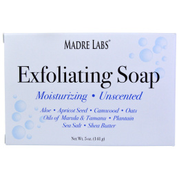 Madre Labs, Мыло-скраб с маслом марула и таману, а также маслом ши, без ароматизаторов, 5 унций (141 г)