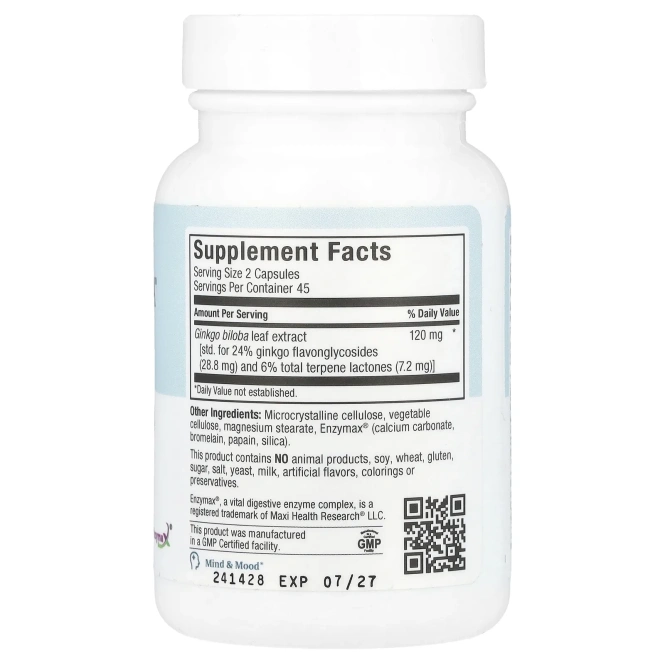 Maxi Health, Maxi Ginkgo Biloba ™, 90 капсул