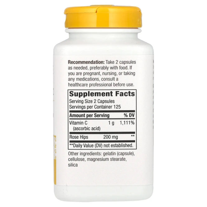 Nature's Way, Витамин C-500 с шиповником, 250 капсул