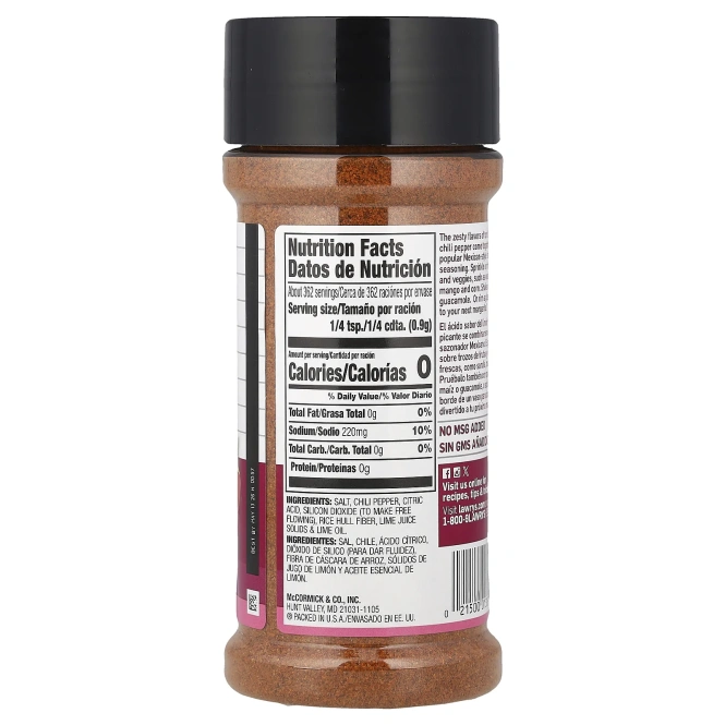 Lawry's, приправа чили и лайм, 326 г (11,5 унции)