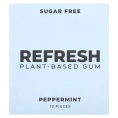 Refresh Gum, растительная жевательная резинка, со вкусом перечной мяты, 12 шт.
