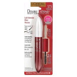 L'Oreal, Тушь для ресниц Double Extend Beauty Tubes, угольно-черный оттенок 575, 5,2 мл / 5 мл