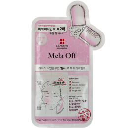 Leaders, Stepsolution, белая вельветовая маска Mela Off, 1 маска, 25 мл