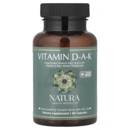 Natura Health Products, витамин DAK, 60 капсул