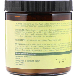 Life-flo, Французская зеленая глина, детокс для лица, 7,5 унции (213 г)