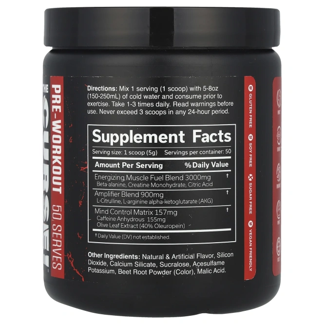 JNX Sports, The Curse, предтренировочная добавка, фруктовый пунш, 250 г