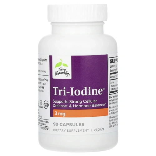 EuroPharma, Terry Naturally, Tri-Iodine, 3 мг, 90 капсул
