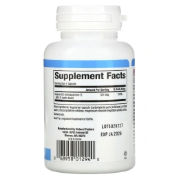 Natural Factors, витамин K2, 100 мкг, 60 вегетарианских капсул