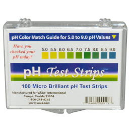 Vaxa International, Тест-полоски для определения pH, 100 полосок