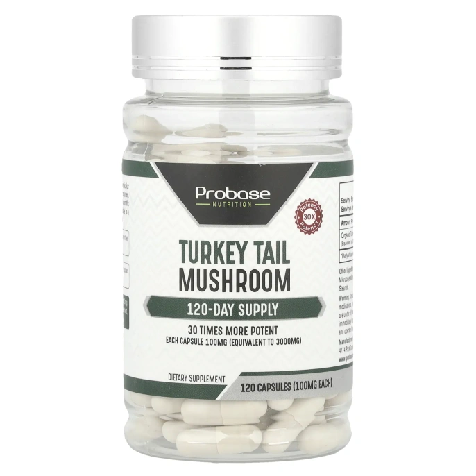 Probase Nutrition, Индейка, гриб, 100 мг, 120 капсул