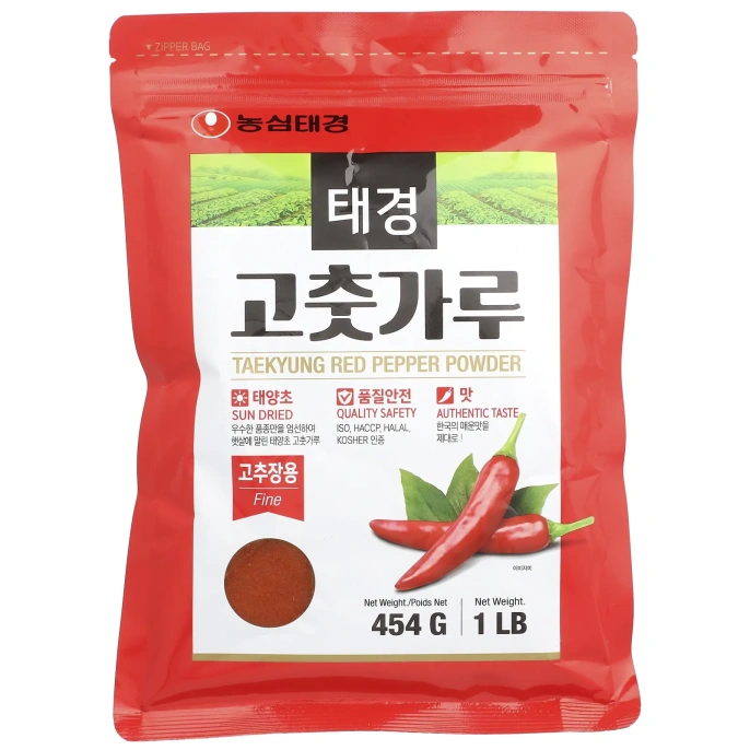 Nongshim, Порошок красного перца Taekyung, мелкий, 454 г