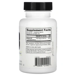 NutraBio, Витамин D-3, 5000 МЕ, 90 капсул