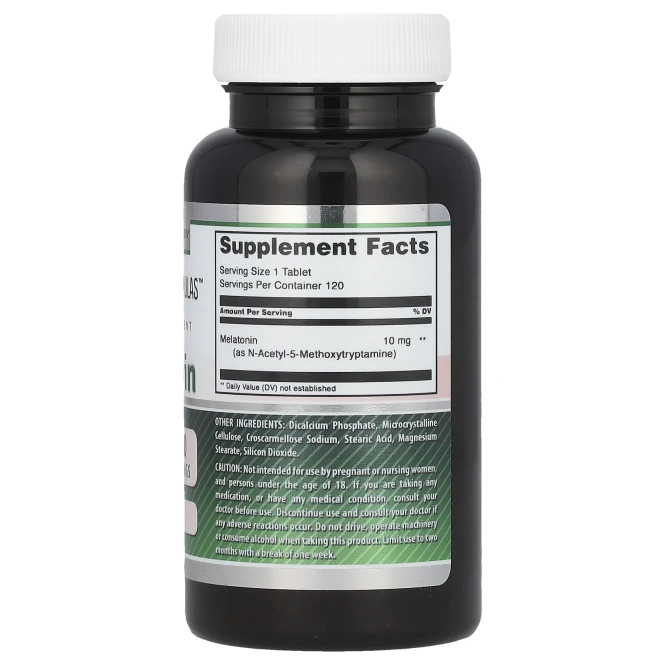 Amazing Nutrition, Мелатонин, 10 мг, 120 таблеток