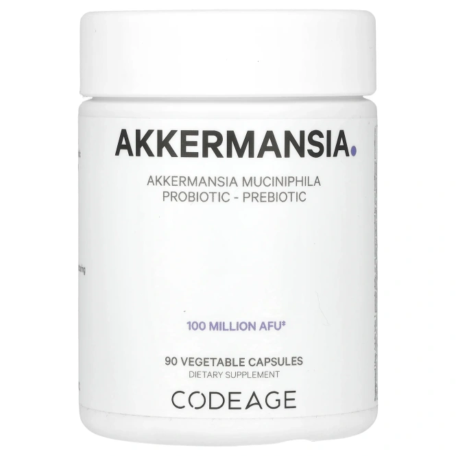 Codeage, Akkermansia, 90 растительных капсул