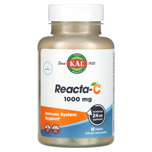 KAL, Reacta-C, 1000 мг, 60 таблеток