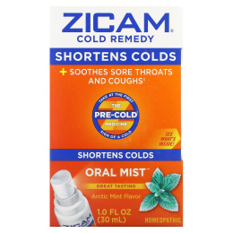 Zicam, Cold Remedy, спрей для полости рта, арктическая мята, 30 мл (1 жидк. унц.)
