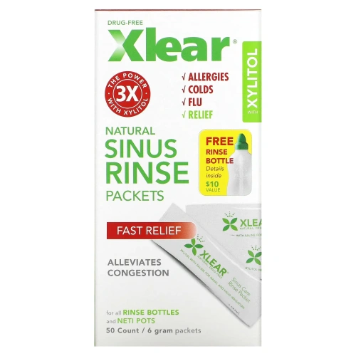Xlear, Пакеты для полоскания пазух носа - Натуральные 50 шт