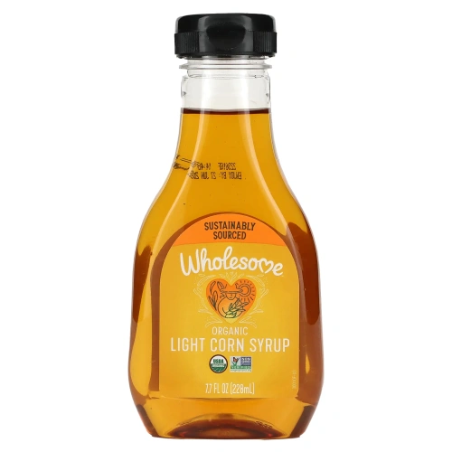 Wholesome Sweeteners, Inc., Легкий органический кукурузный сироп, аромат ванили 11,2 унций (317 г)