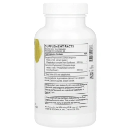 Thorne, средство для здорового обмена веществ с бергамотом и куркумой, 120 капсул