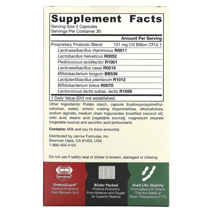 Jarrow Formulas, Jarrow-Dophilus EPS, 60 овощных капсул