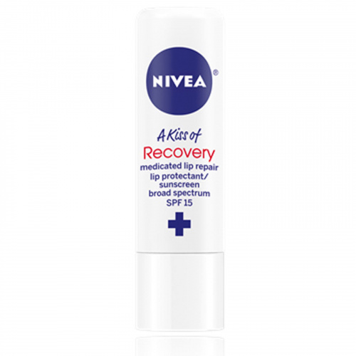 Nivea, A Kiss of Recovery, Medicated Lip Care, SPF 15, 0.17 oz
