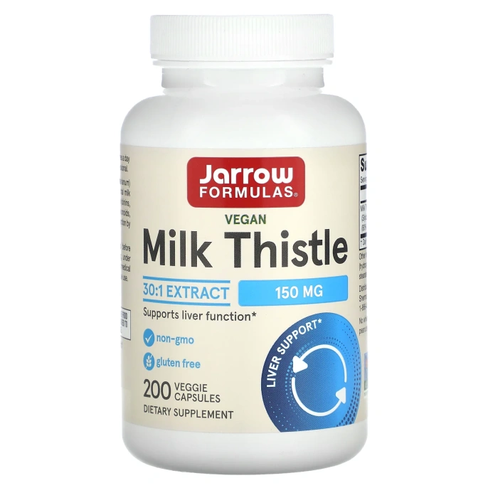 Jarrow Formulas, Молочный чертополох, 150 мг, 200 капсул
