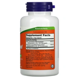 Now Foods, Экстракт листьев оливы, 100 растительных капсул