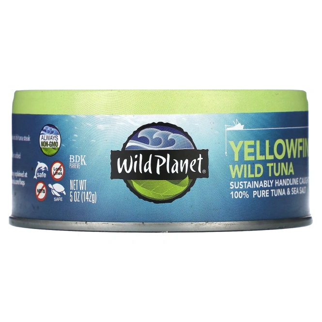 Wild Planet, Желтоперый дикий тунец, 142 г (5 унций)