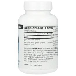 Source Naturals, Таурин 1000 ™, 1000 мг, 60 капсул