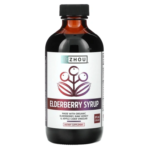 Zhou Nutrition, Сироп бузины, 8 ж. унц.(236 мл)
