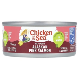 Chicken of the Sea, Дикий аляскинский лосось в воде, 142 г (5 унций)