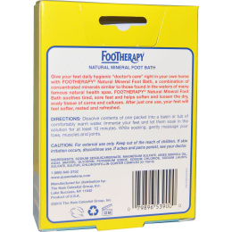 Queen Helene, FooTherapy, Натуральная минеральная смесь для ножных ванн, 3 упаковки, 1 унция (28 г) шт.