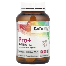 Kyolic, Kyo-Dophilus® Pro + Synbiotic, ягодный смузи, 50 жевательных таблеток