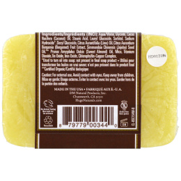 Hugo Naturals, Мыло ручной работы, мексиканский лайм и бергамот, 4 унции (113 г)