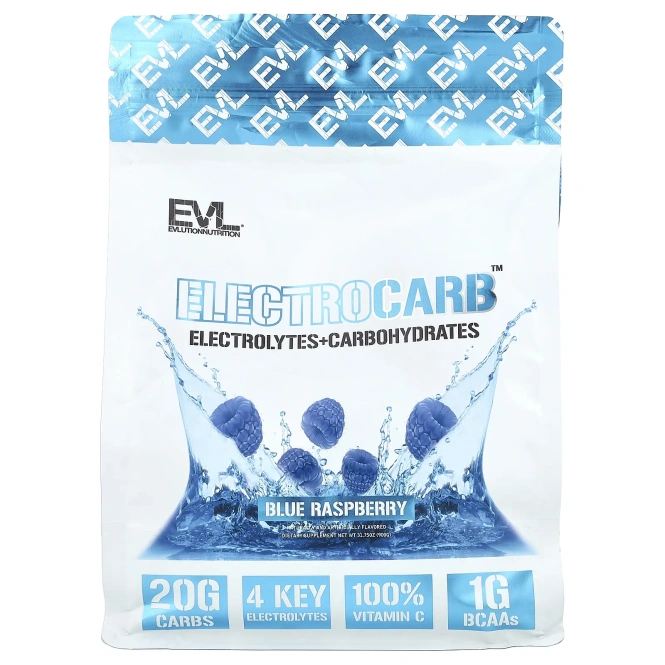 EVLution Nutrition, ElectroCarb ™, голубая малина, 900 г (31,75 унции)
