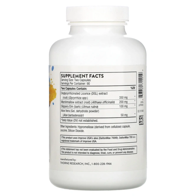 THORNE GI-Relief, 180 овощных капсул