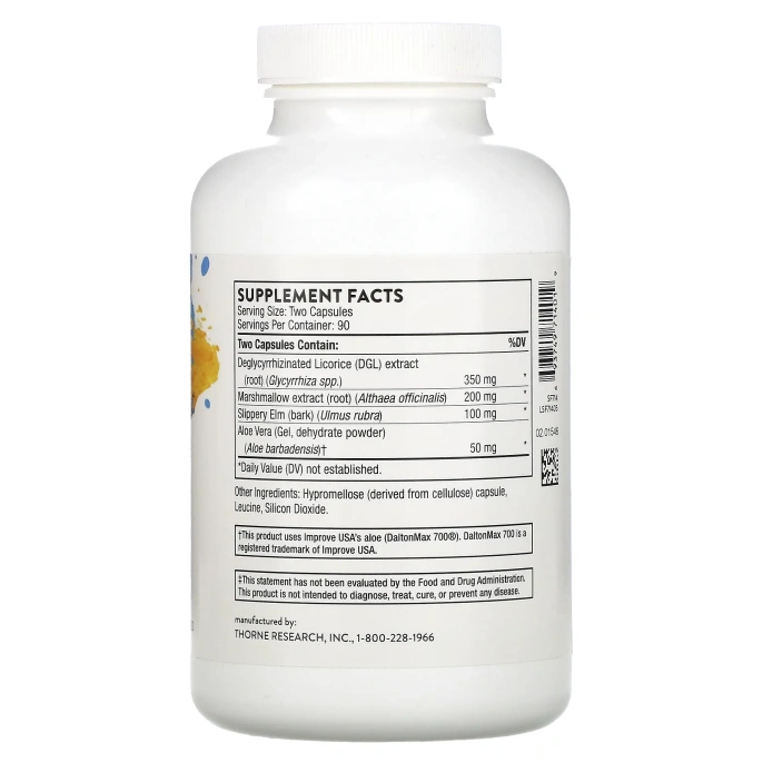 THORNE GI-Relief, 180 овощных капсул