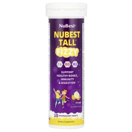 NuBest, Tall® Fizzy, апельсин, 10 шипучих таблеток