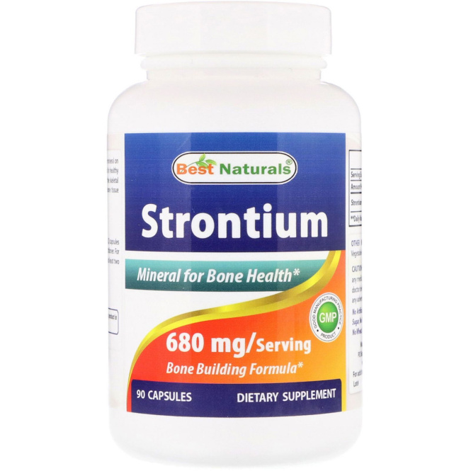 Best Naturals, Strontium, 680 mg, 90 Capsules