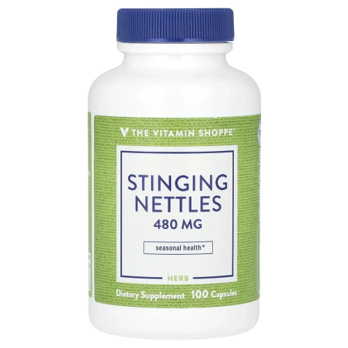 The Vitamin Shoppe, крапива двудомная, 480 мг, 100 капсул
