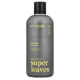 ATTITUDE, Super Leaves™, гель для душа, для мужчин, янтарь и цитрус, 415 мл (14 жидк. унций)