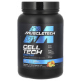 Muscletech, Cell Tech, Креатин + углеводы для наращивания мышечной массы, подтвержденный исследованиями, пунш из тропических цитрусовых, 3 фунта (1,36 кг)