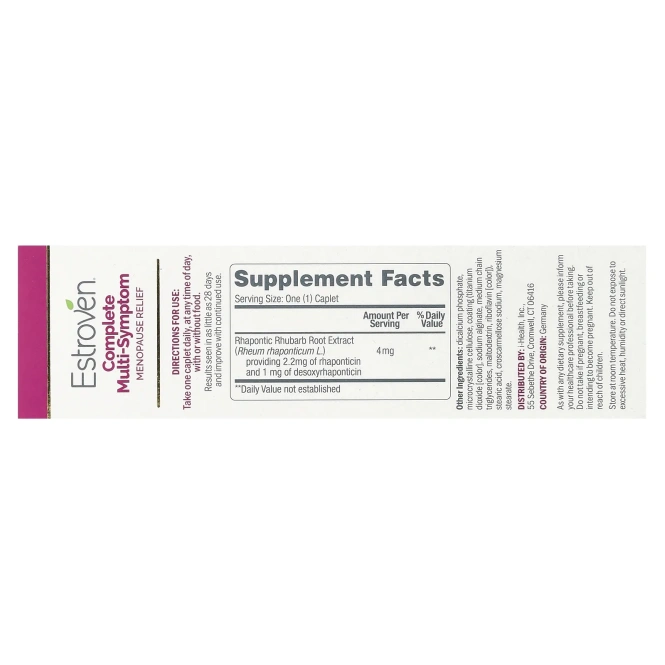 Estroven, Комплексное средство для облегчения симптомов менопаузы, 60 капсул