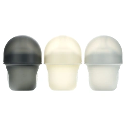 Boon, Nursh, силиконовый флакон, от 0 месяцев, для медленного приема, 3 флакона по 118 мл (4 унции)